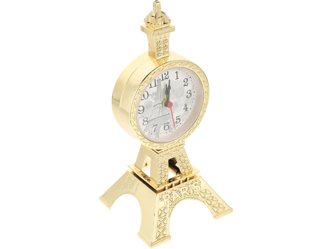 Reloj de escritorio Eiffel con alarma a pilas para oficina. Gokoco