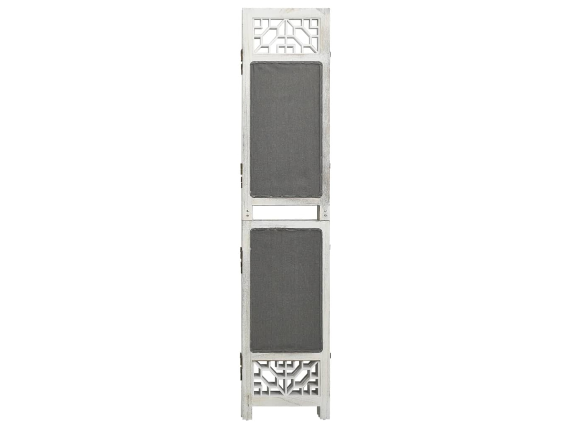 Biombo Divisor | Biombo Separador | Separador De Ambientes De 6 Paneles De Tela Gris 210x165 Cm