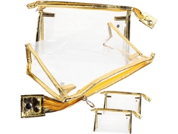 Neceser Transparente De 4 Piezas, Neceser Pequeño Para Mujer, Fácil De Transportar.