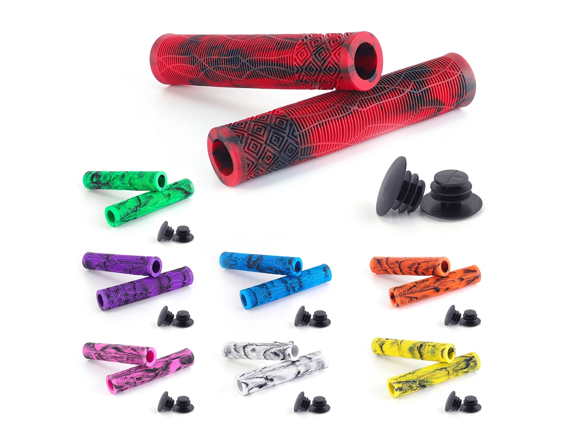Puños de goma para manillar de bicicleta, antideslizantes, para bicicletas de montaña y motos, 22,2 mm, vayotoy