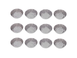 12 Moldes Redondos De Acero Inoxidable Para Tartaletas De Huevo, Ideales Para Hornear Pasteles Y Cupcakes.