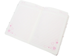 Cuaderno De Felpa Blanca Con Estampado De Corazones, Diario Multifuncional, Regalo De San Valentín