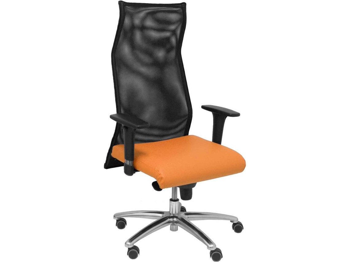 Silla Ejecutiva PYC Sahuco  Naranja (Brazos Ajustables - Malla)