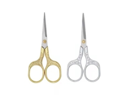 Tijeras de precisión Vintage pequeñas, 2 uds., para recortar el cabello, Barba, para bordado, manualidades y uso diario JEDBESETZT