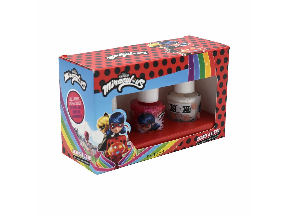 Set de Maquillaje Infantil LADY BUG Miraculous 3 Piezas
