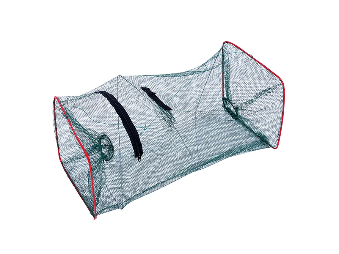 Trampa Plegable Portátil De Nailon Para Camarones, Peces, Cangrejos Y Langostas Con Malla Para Cebo.