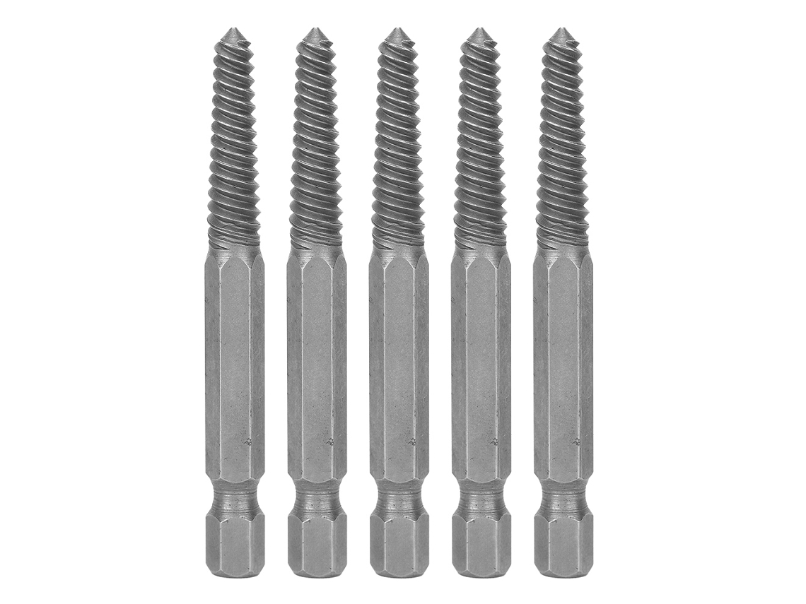 Extractor De Tornillos De Acero De Alta Velocidad De 65 Mm, Paquete De 5 Unidades. Herramienta Para Extraer Tornillos Rotos.