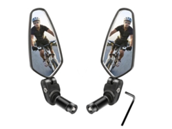 2026-2 Piezas Espejos De Manillar Para Bicicleta Espejo De Vidrio Hd Seguro Ajustable Rotatorio Para Mtb Con 1 Llave