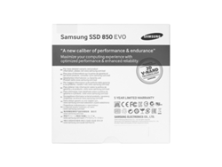 Disco SSD Interno SAMSUNG 850 EVO 500GB MZ-75E500B (500 GB - SATA - 540 MB/s)