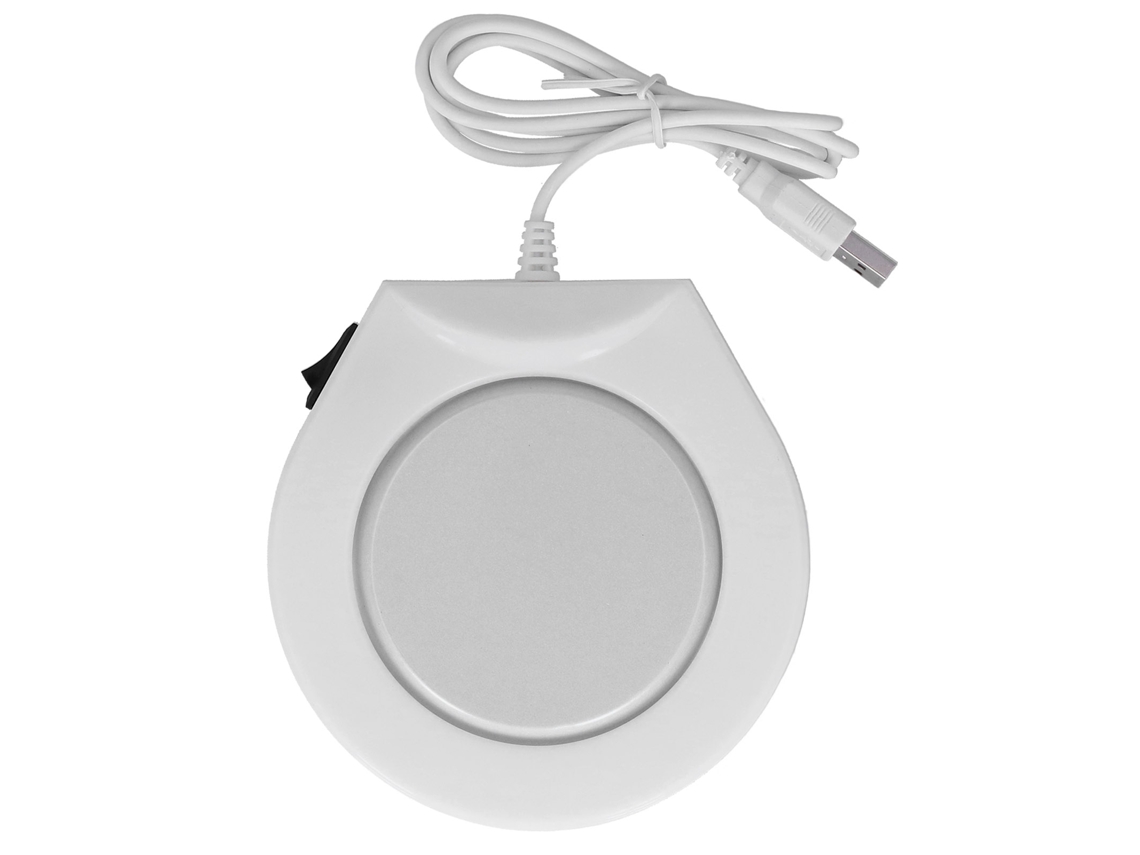 Calentador de tazas con base USB para café y leche, tapete calefactor con soporte de vacío para oficina