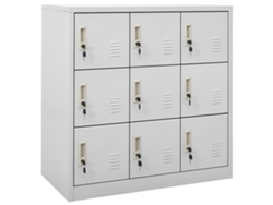 Taquillas 2 uds 90x45x92,5 cm Acero Gris Claro MAISON EXCLUSIVE
