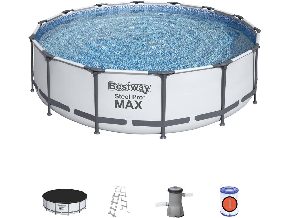 Piscina Tubular BESTWAY 56950 (con Cartucho - 13030 L - 427x107cm)