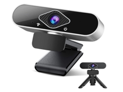 Cámara web, cámara web con micrófono, cámara web, Full HD 1080p/30 fps, Plug and Play, corrección automática de luz, micrófono reductor de ruido CHRONUS