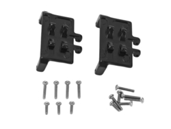 Soporte Para Servo Rc Para Coche Rc, Aleación De Aluminio, Soporte Axial Scx24 1/24, Fijo, Negro, 2 Unidades