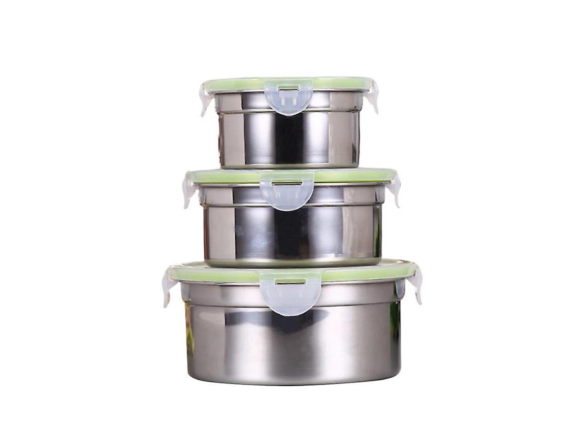 3 Piezas De Cajón Para Verduras De Acero Inoxidable