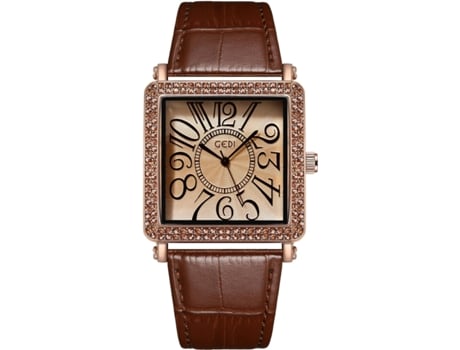 VEANXIN Relojes retro vintage para mujer Relojes cuadrados con diamantes Relojes de pulsera con correa de cuero-Negro