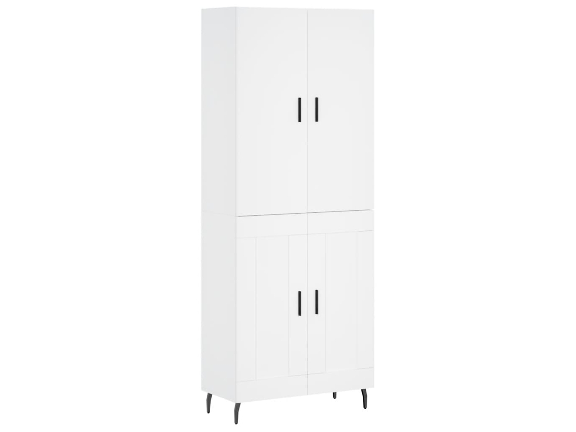 Aparador Alto VIDAXL Blanco Madera contrachapada (69,5x34x180 cm)