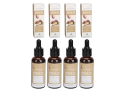 4pcs Suero De Crecimiento Capilar Con Aceite De Argan 60ml: Fortalece, Volumen Y Hidrata El Cabello Fino