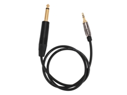 Cable De Guitarra Reforzado De 3,5 Mm A 6,35 Mm Para Sennheiser Wireless G3 G4 De 29,53 Pulgadas.