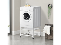 Soporte para Maquinas de Ruepa [EN.CASA] (Acero - Blanco - 63 x 54 x 41 cm)