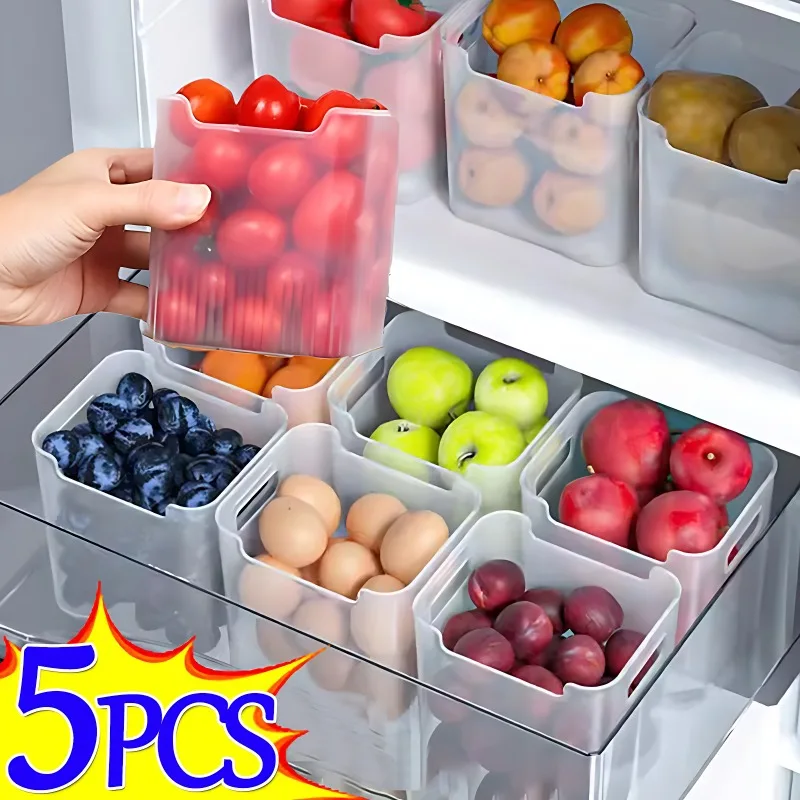 Cajas De Almacenamiento Para Refrigeradores, Cajas De Conservación De Alimentos, Frascos Para Almacenar Frutas Y Especias En La Cocina Del Hogar.