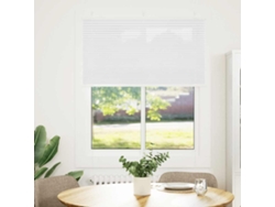 Maison Exclusive - Estor Plisado Blanco 110x100 Cm Tela Ancho 109,4 Cm Poliéster