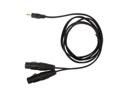 Cabo 3.5mm Macho Para Xlr Fêmea Duplo Estéreo 1,5m Plug And Play Para Pc Smartphone Mixer