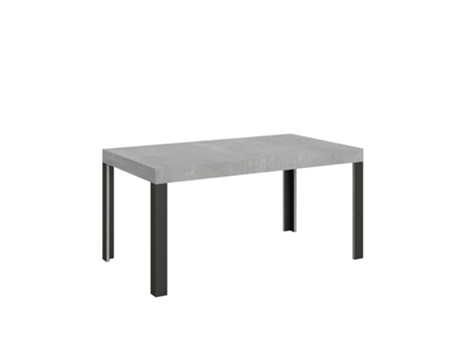 Mesa de Comedor ITAMOBY Linea (90x160/264 - Paneles de Melamina - Cemento)