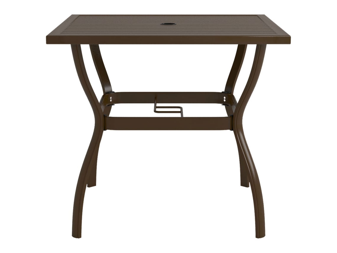 Mesa de jardín 81,5x81,5x72 cm Acero marrón MAISON EXCLUSIVE