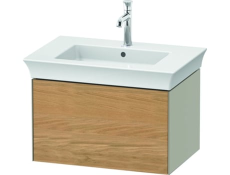 DURAVIT Tulip blanco, mueble de baño montado en la pared, ancho 684 x profundidad 458mm, con 1 extractor, con tecnología de punta, WT42410