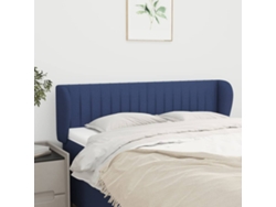 Cabecero De Tela Azul 147x23x78/88 Cm