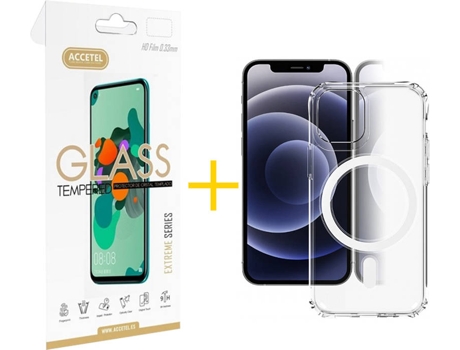 Kit Carcasa y Protector 1 X iPhone 11 Pro Skyhe Magsafe Transparente