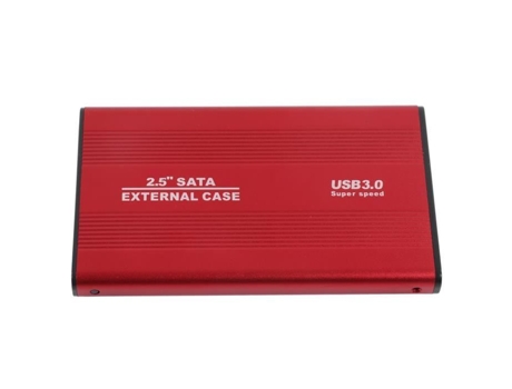 Caja para disco duro HURRISE 2 5 pulgadas 4 Tb Usb 3.0 Portátil Led Aluminio Intercambiable en caliente Rojo