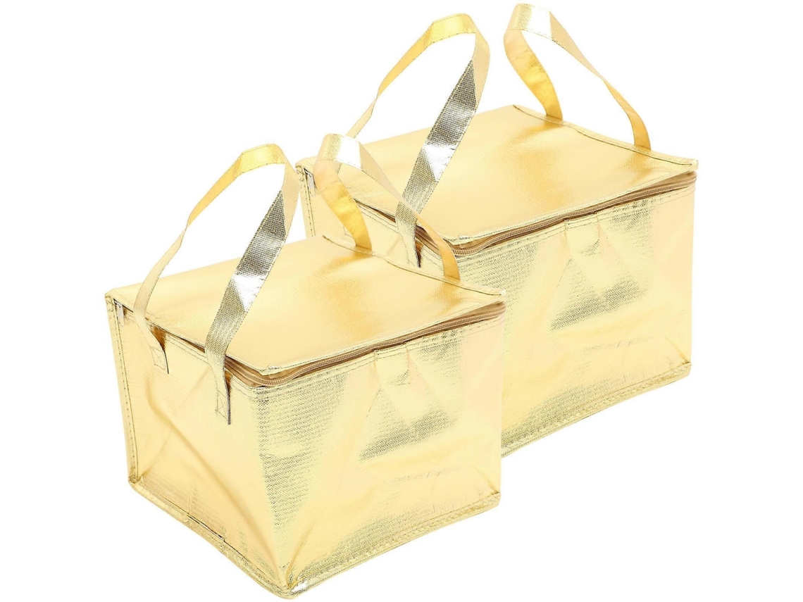 2 bolsas plegables aislantes para alimentos con cremallera, bolsas térmicas portátiles para almacenamiento en frío y calor, bolsas térmicas ligeras para Piq