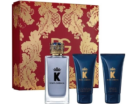 Cofre de Perfume DOLCE & GABBANA K Eau de Toilette (100 ml) + Gel de Baño (50 ml) + After Shave (50 ml)