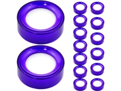 Juego De 15 Esponjas Hidratantes Transparentes Moradas Para Humidificador Plateado