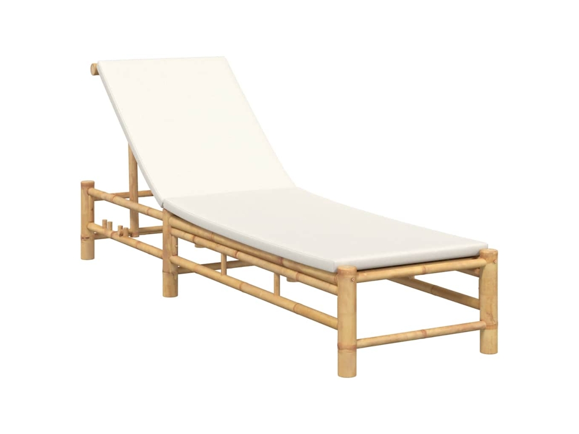Maison Exclusive - Tumbona Con Cojines 55x199x30 Cm Bambú