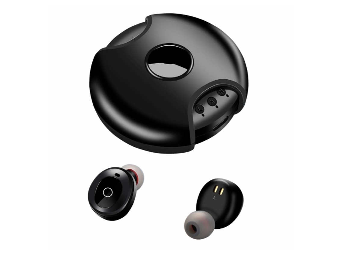YEMAESRE Tws Hi Fi Auriculares estéreo Bluetooth Impermeable Cancelación de ruido Negro