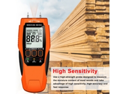 Medidor De Humedad De Madera Lcd Con Retroiluminación Para Madera Y Materiales De Construcción.