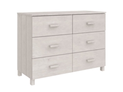 Aparador VIDAXL Blanco Madera (113x40x80 cm)