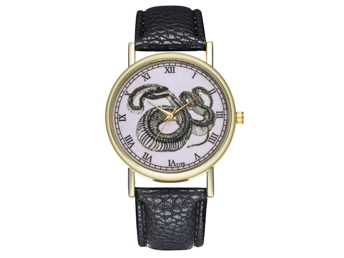 Reloj De Cuarzo Zhoulianfa T195-a, De Cuero, Para Mujer Y Hombre, Estilo Ejecutivo, Negro.