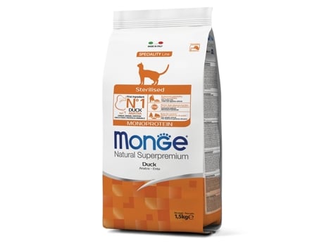Monge JOSIDOG Gato Esterilizado Pato (Cantidad: 1,5 kg)