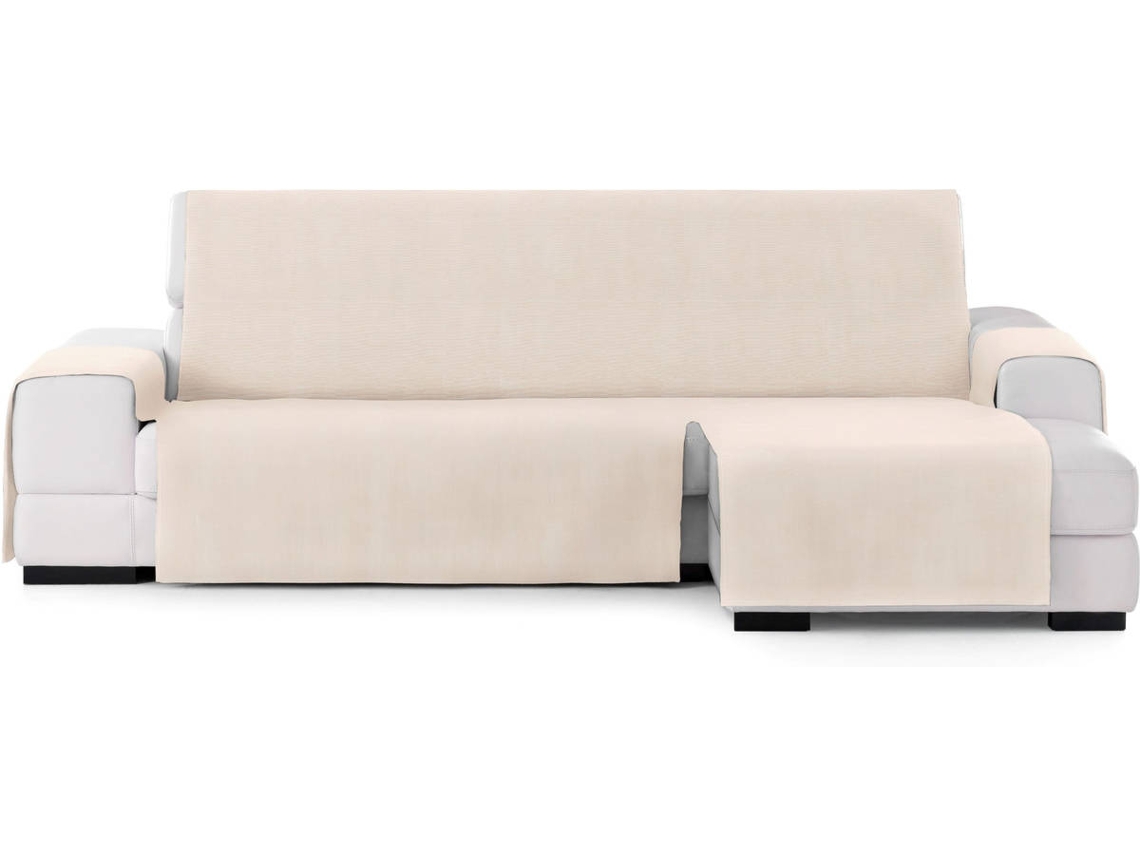 Funda Chaise Longue TODOPARAMICASA Levante Blanco Roto (Brazo Derecho -  290 cm)