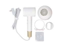 Secador De Pelo Iónico De Alta Velocidad De 1200 W, Secado Rápido, Bajo Nivel De Ruido, Ideal Para El Hogar, Salones De Belleza Y Viajes - Blanco