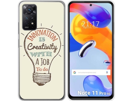 Carcasa Xiaomi Redmi Note 11 Pro TUMUNDOSMARTPHONE Dibujos Creativity Multicolor