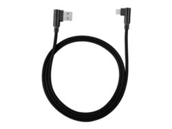 Cable De Datos Usb De Carga Rápida Para Juegos Móviles 1m Elbow Para Iphone Negro