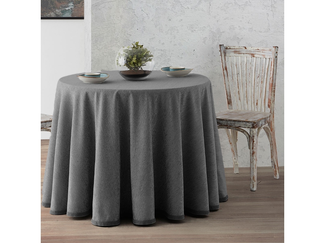 Lanovenanube Falda Camilla Redonda Chenilla Gris Marengo, 80