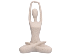 Estatua de yoga en arena, resina nórdica, regalo decorativo, 35