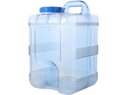 Botella de agua cuadrada de 15 litros para camping, fabricada en plástico, para uso en el coche.