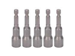 5 Piezas Broca Para Taladro Eléctrico Acero Cromo Vanadio Con Imán Fuerte 65mmx1/4x6.0